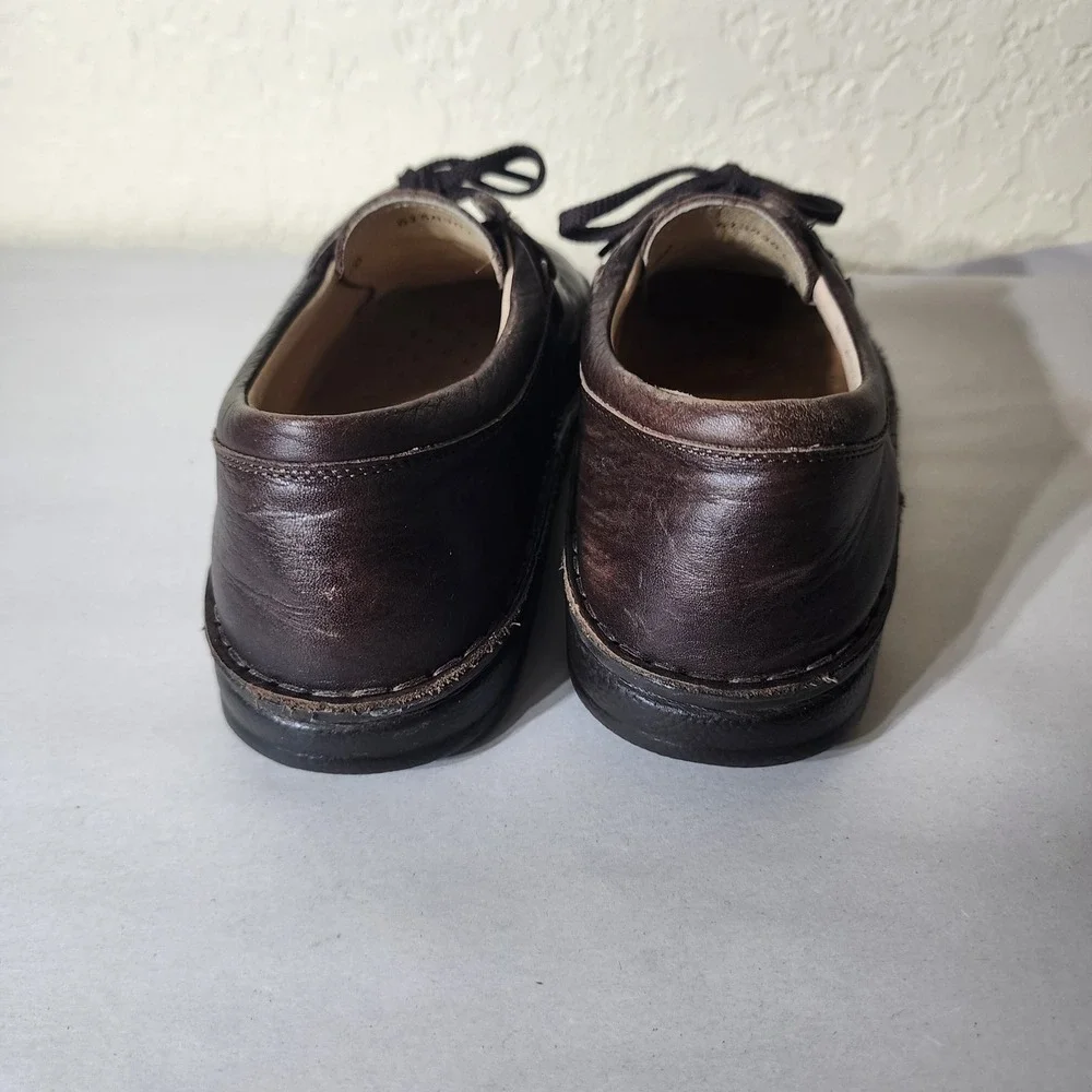 Finn Comfort Vaasa 1000 Dark Brown Leather Lace Up Oxfords Shoes Mens 40 EU